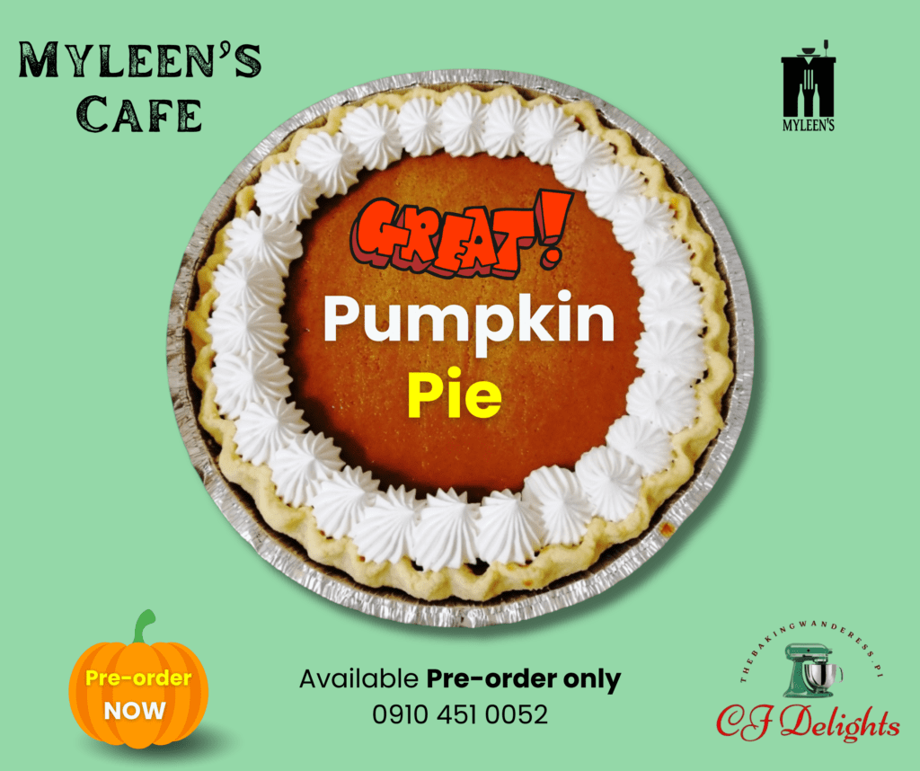 Delicious homemade Pumpkin Pie with whipped cream