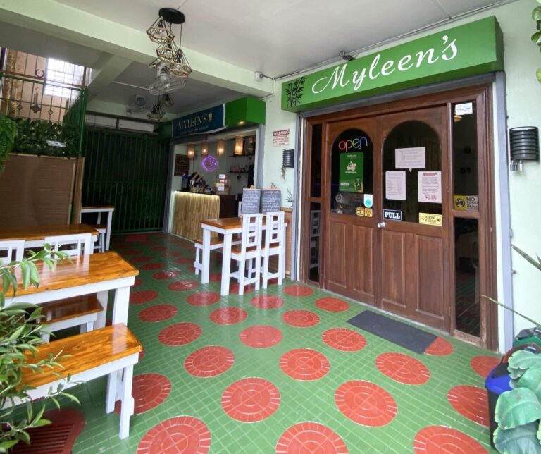 Myleen's front door and the Coffee Bar