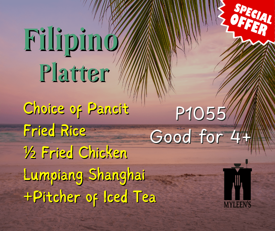 Filipino Platter Special for April 2025